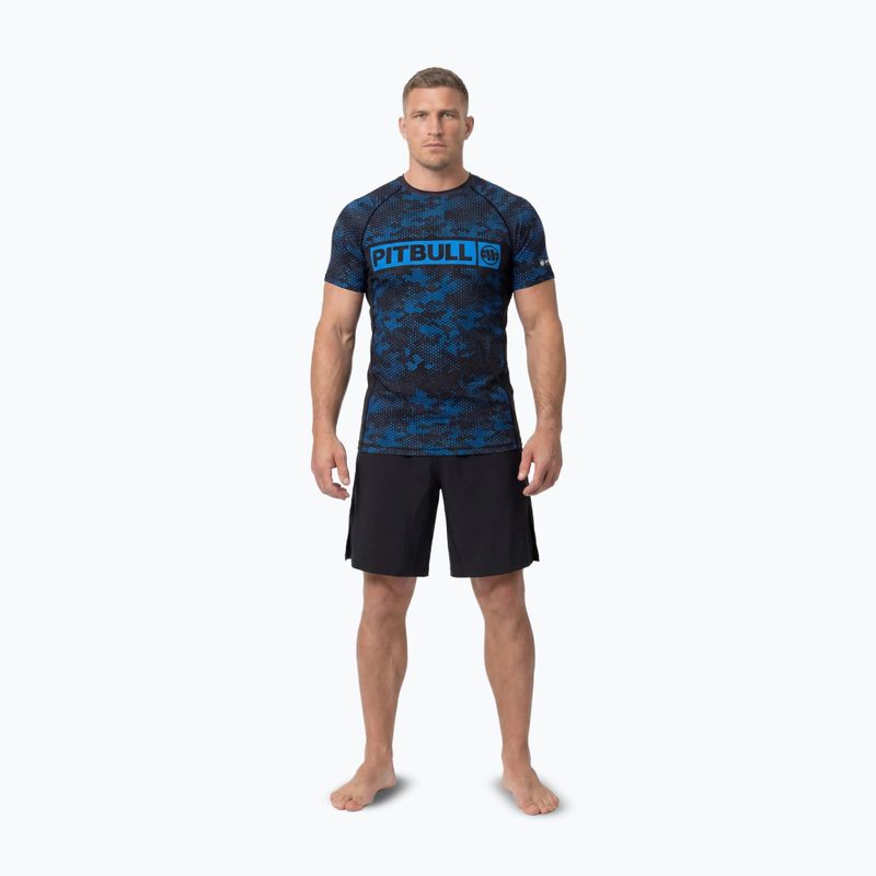 Pánsky rashguard Pitbull Hex Camo Hilltop Rashguard blue 2