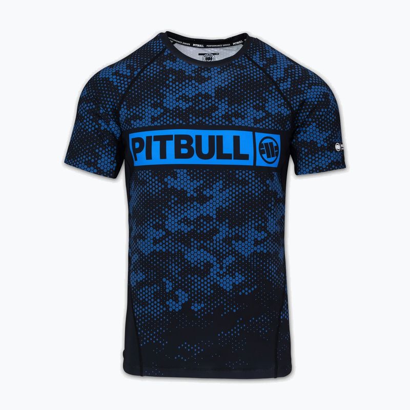 Pánsky rashguard Pitbull Hex Camo Hilltop Rashguard blue 3