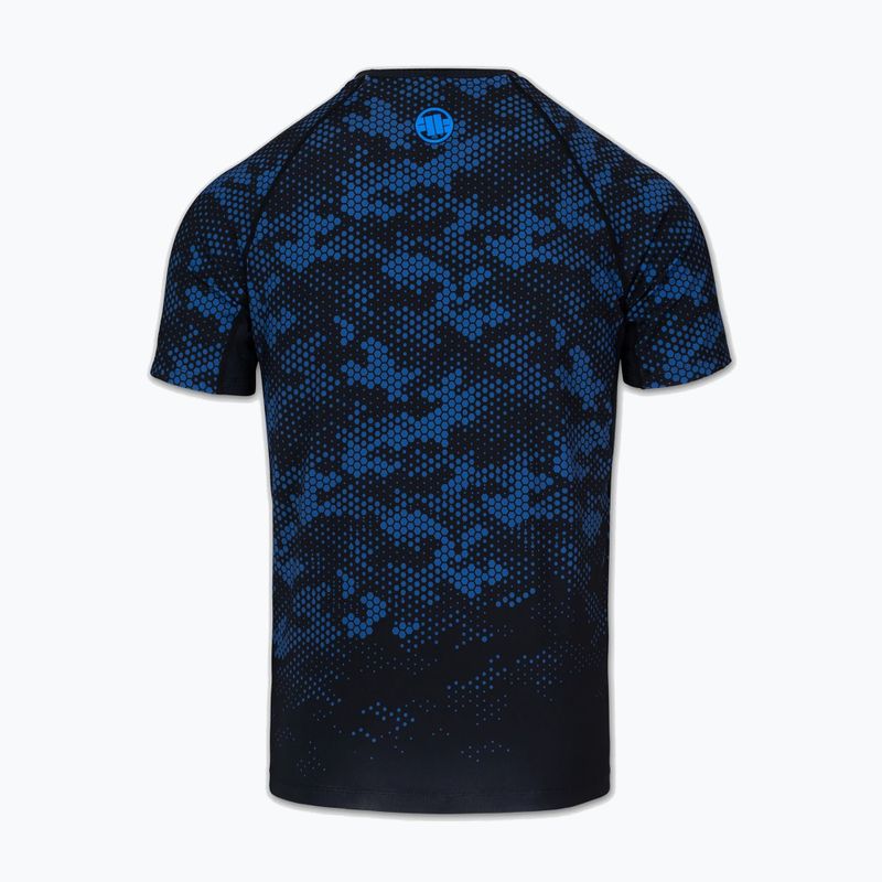 Pánsky rashguard Pitbull Hex Camo Hilltop Rashguard blue 4