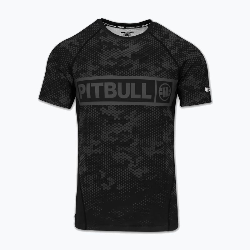 Pánsky rashguard Pitbull Hex Camo Hilltop Rashguard black 3
