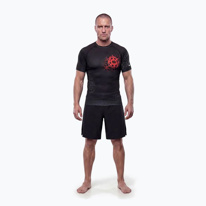 Pánsky rashguard Pitbull Ray Rashguard fluo/red 2