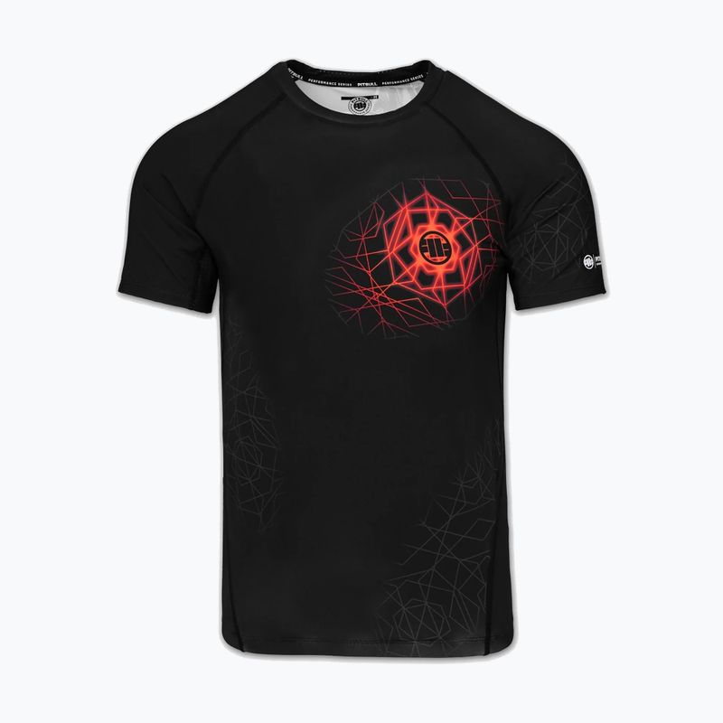 Pánsky rashguard Pitbull Ray Rashguard fluo/red 3