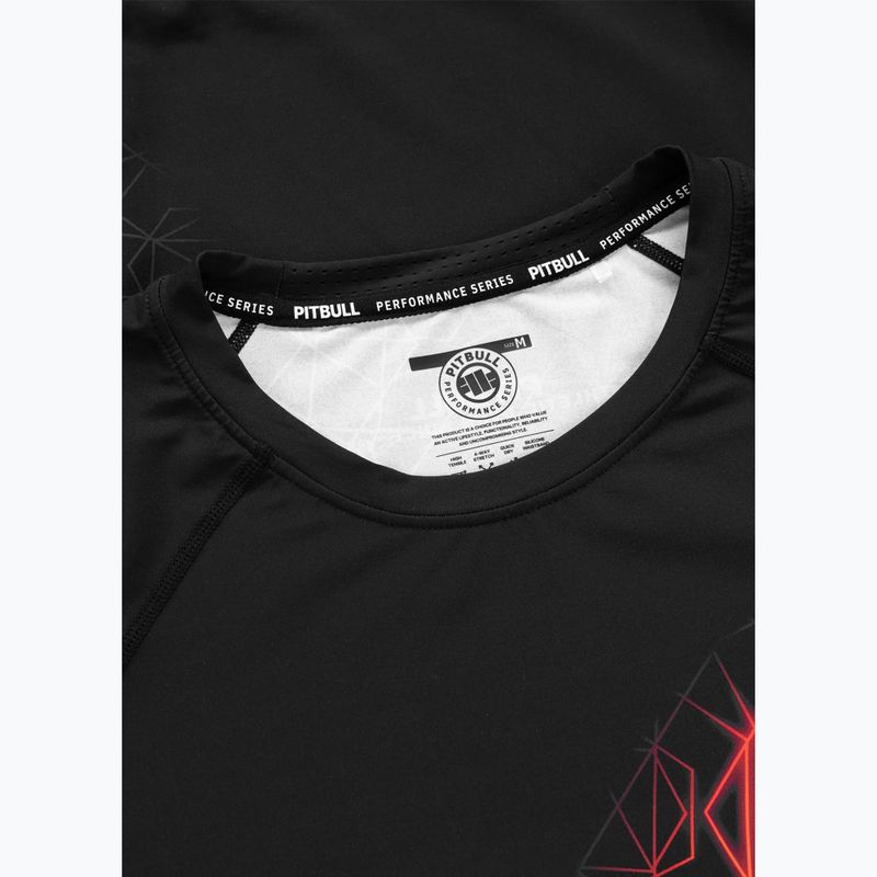Pánsky rashguard Pitbull Ray Rashguard fluo/red 7