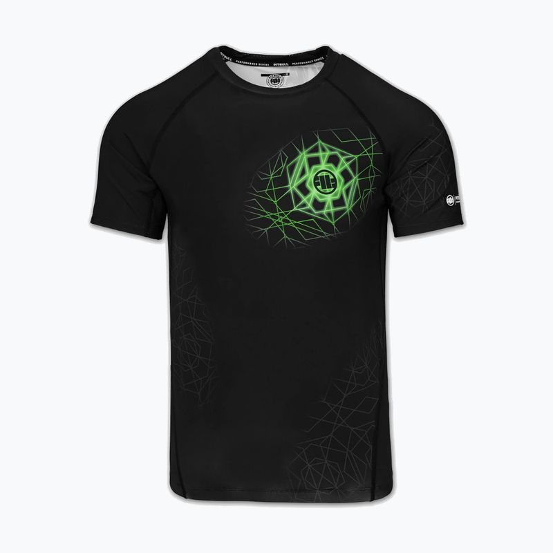 Pánsky rashguard Pitbull Ray Rashguard fluo green 3