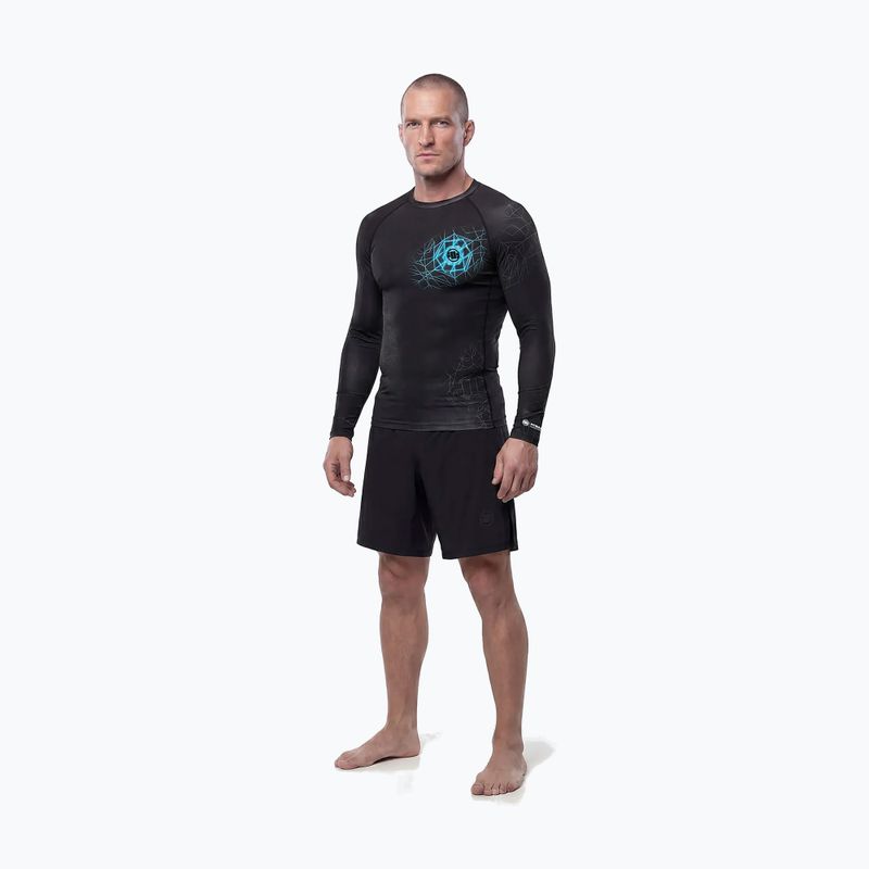 Pánsky rashguard s dlhým rukávom Pitbull Ray Rashguard sky blue 2
