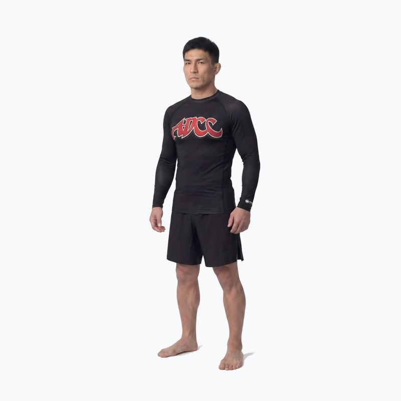 Pánsky rashguard s dlhým rukávom Pitbull ADCC Rashguard black 2