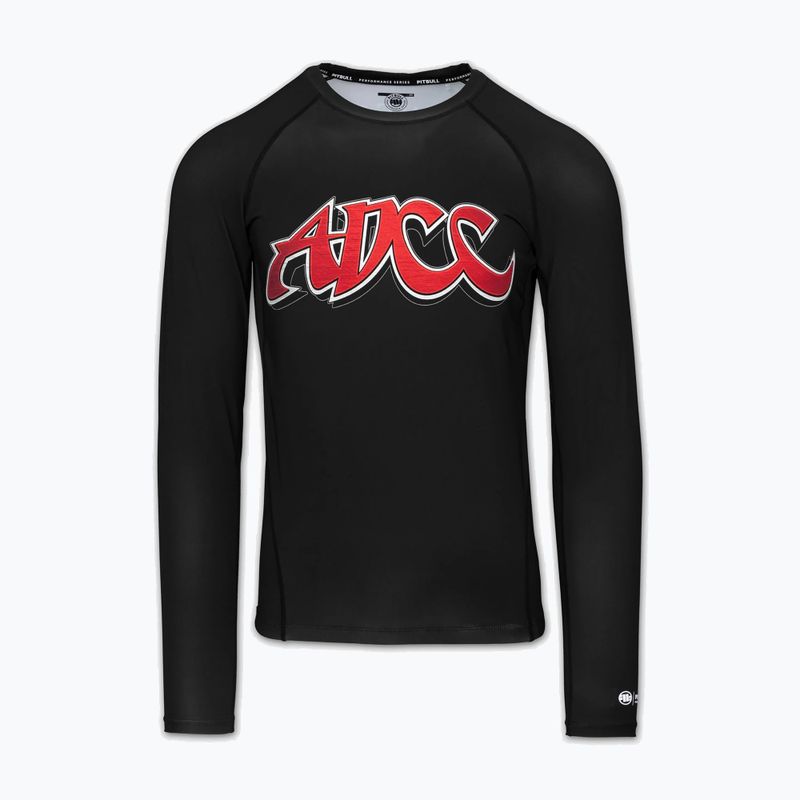 Pánsky rashguard s dlhým rukávom Pitbull ADCC Rashguard black 3