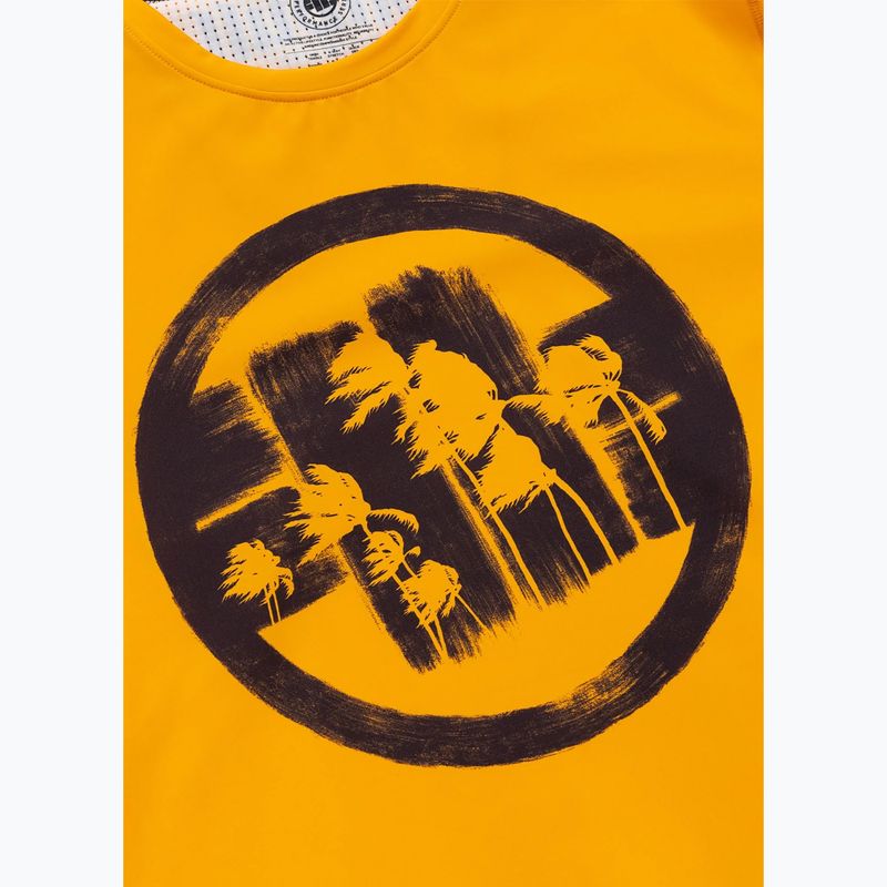 Pánske tričko Pitbull Palms mesh yellow logo 7