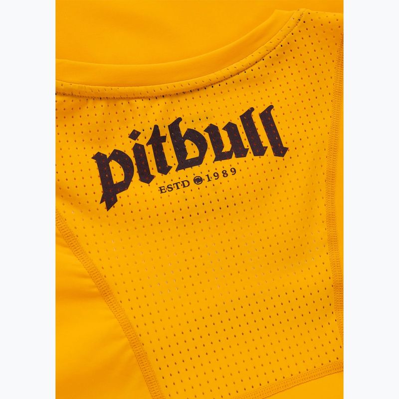 Pánske tričko Pitbull Palms mesh yellow logo 8