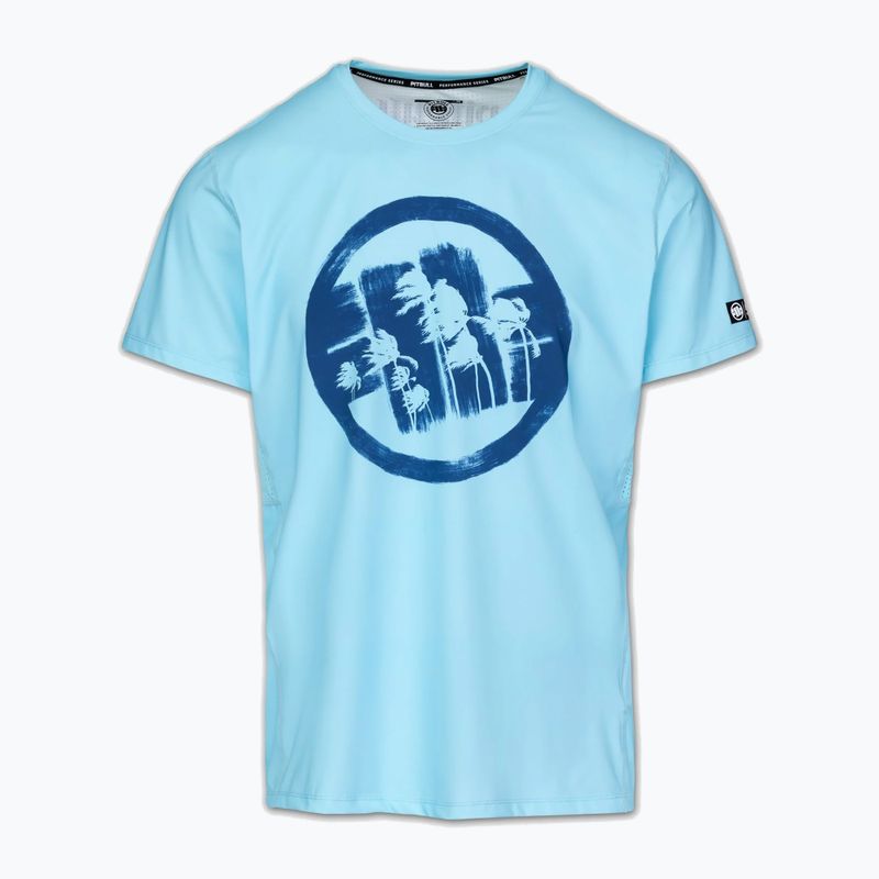 Pánske tričko Pitbull Palms mesh light blue logo 3