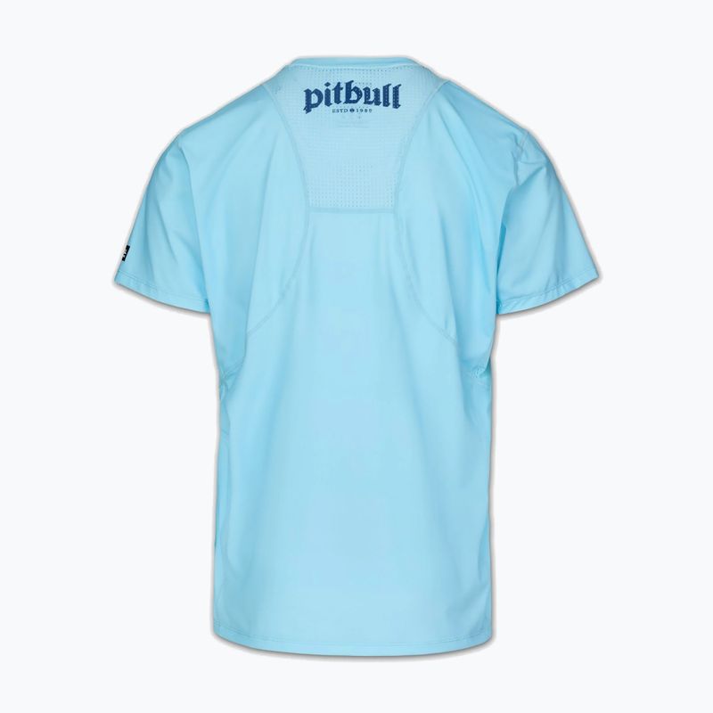 Pánske tričko Pitbull Palms mesh light blue logo 4