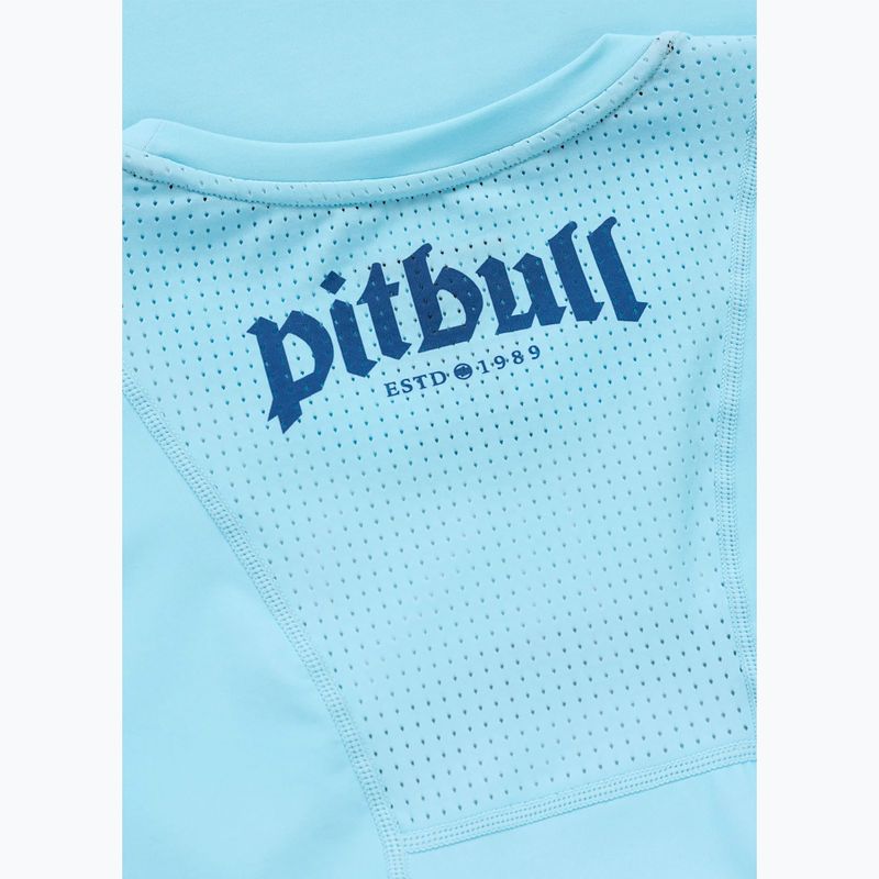 Pánske tričko Pitbull Palms mesh light blue logo 7