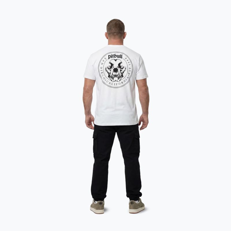 Pánske tričko Pitbull O'Side Skull white 3