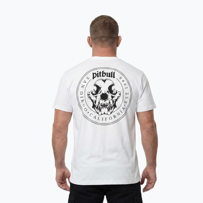 Pánske tričko Pitbull O'Side Skull white 4