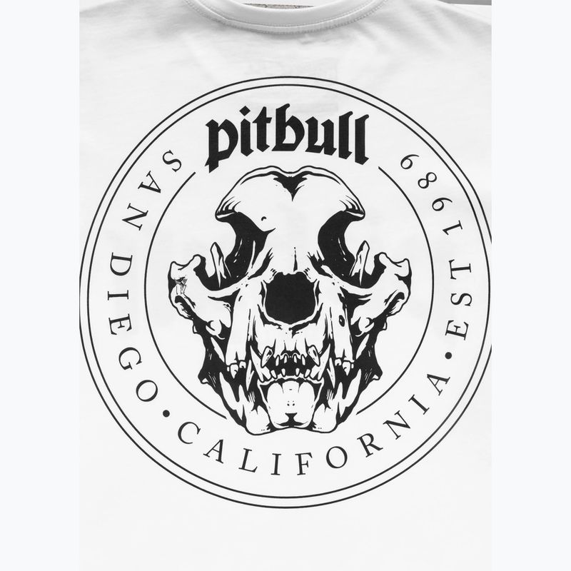 Pánske tričko Pitbull O'Side Skull white 9