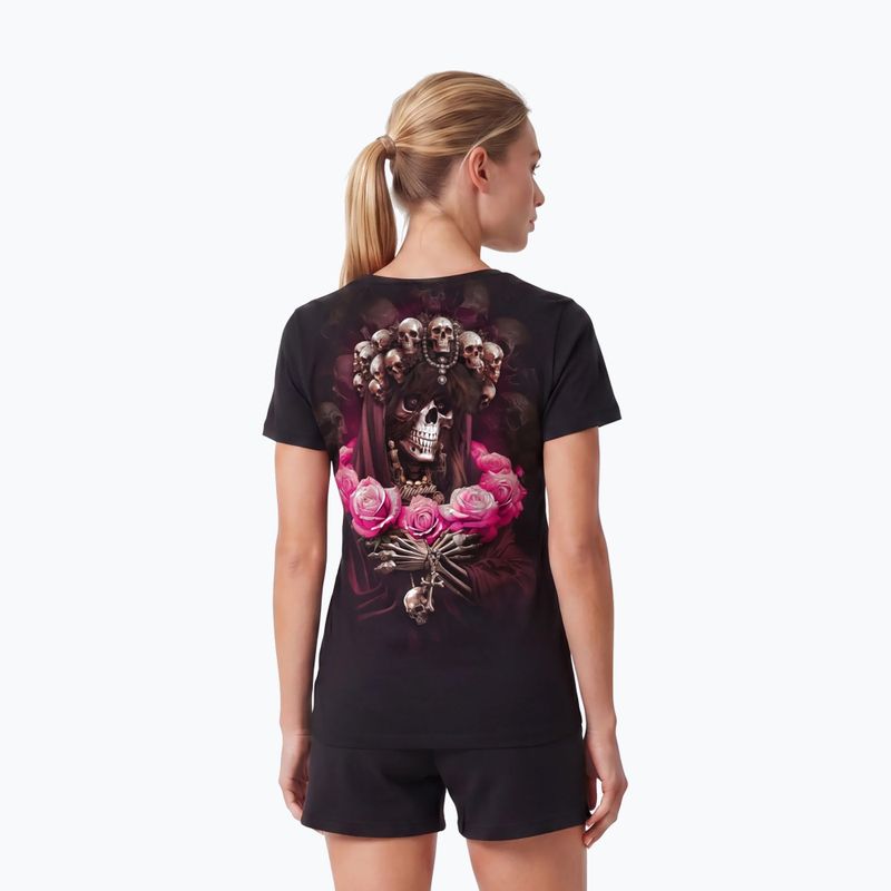 Dámske tričko Pitbull Santa Muerte black/pink 3