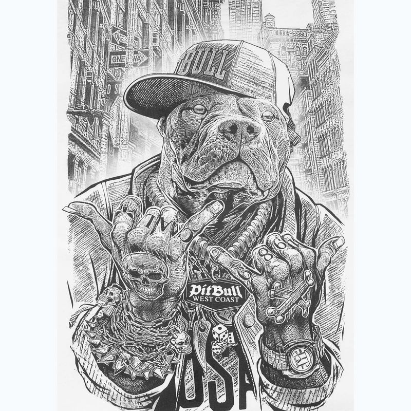 Pánske tričko Pitbull Avenue white 8
