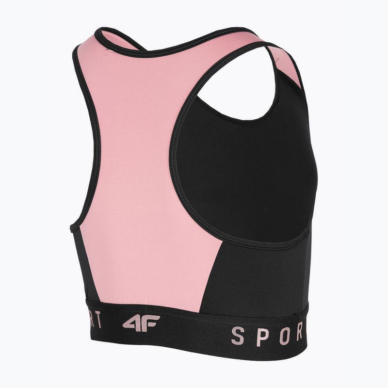 Detský tréningový top 4F čierny HJZ22-JTOPD001 4