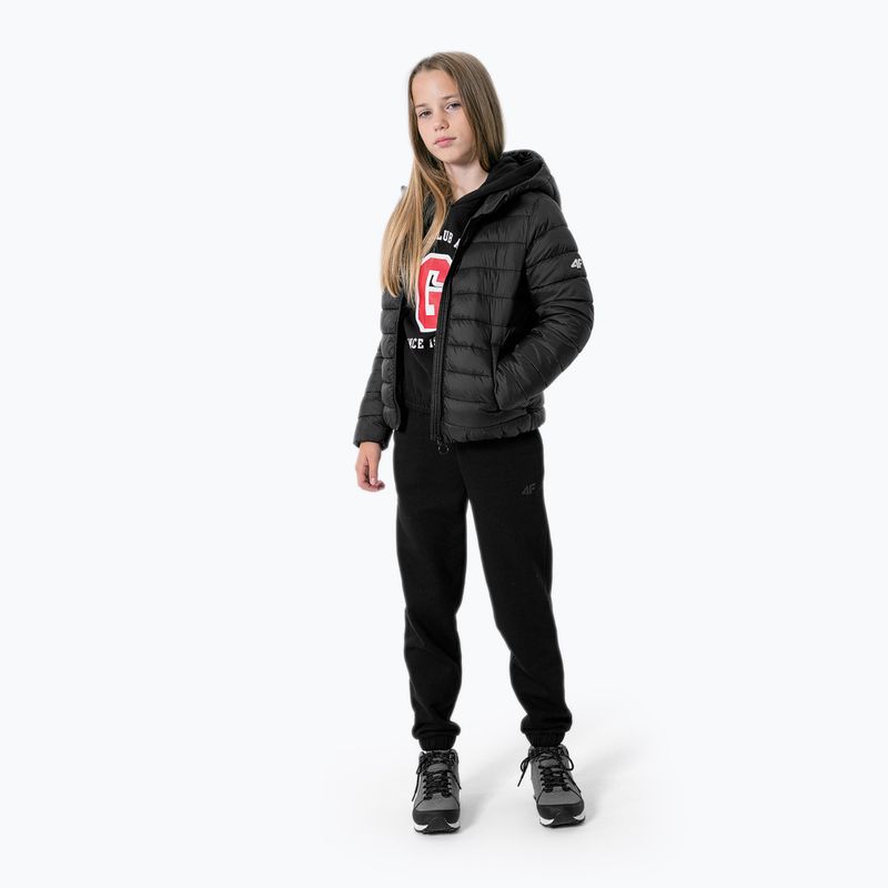 Detská páperová bunda 4F čierna HJZ22-JKUDP001 3