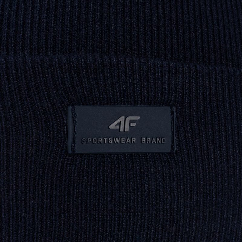 Pánska zimná čiapka 4F navy blue H4Z22-CAM004 4