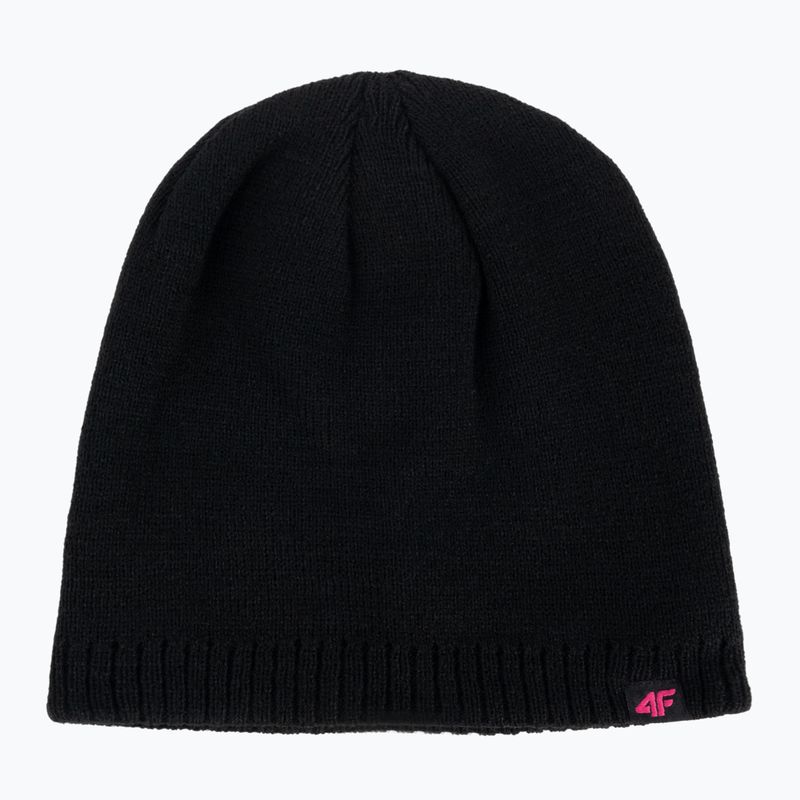 Dámska zimná čiapka 4F čierna H4Z22-CAD001 5