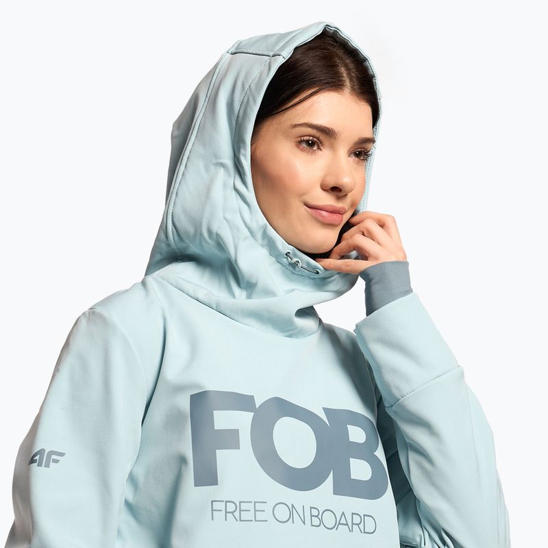 Dámska snowboardová bunda 4F light blue H4Z22-SFD001F 4