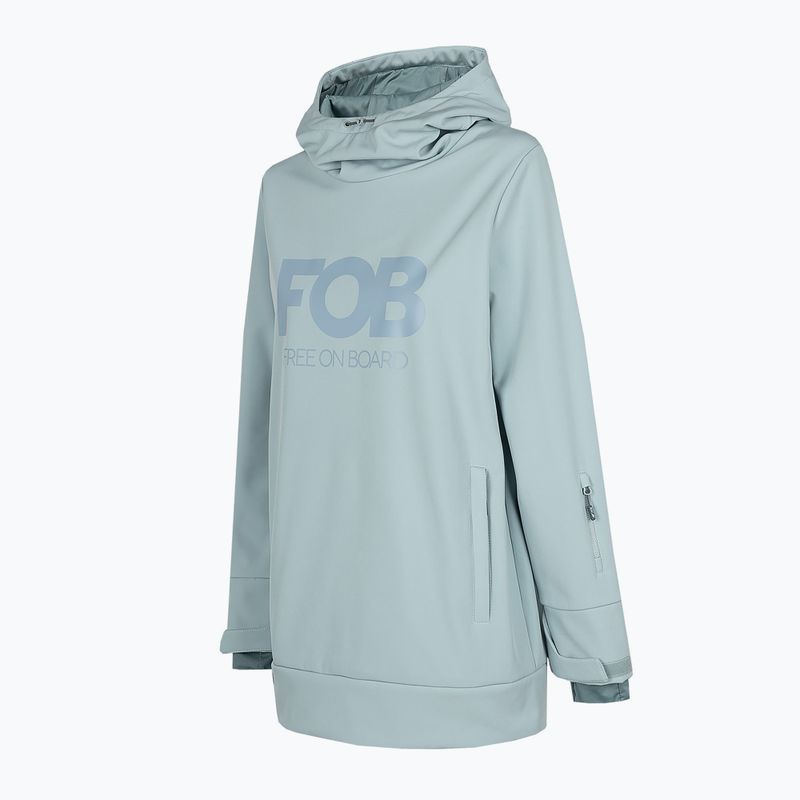 Dámska snowboardová bunda 4F light blue H4Z22-SFD001F 7