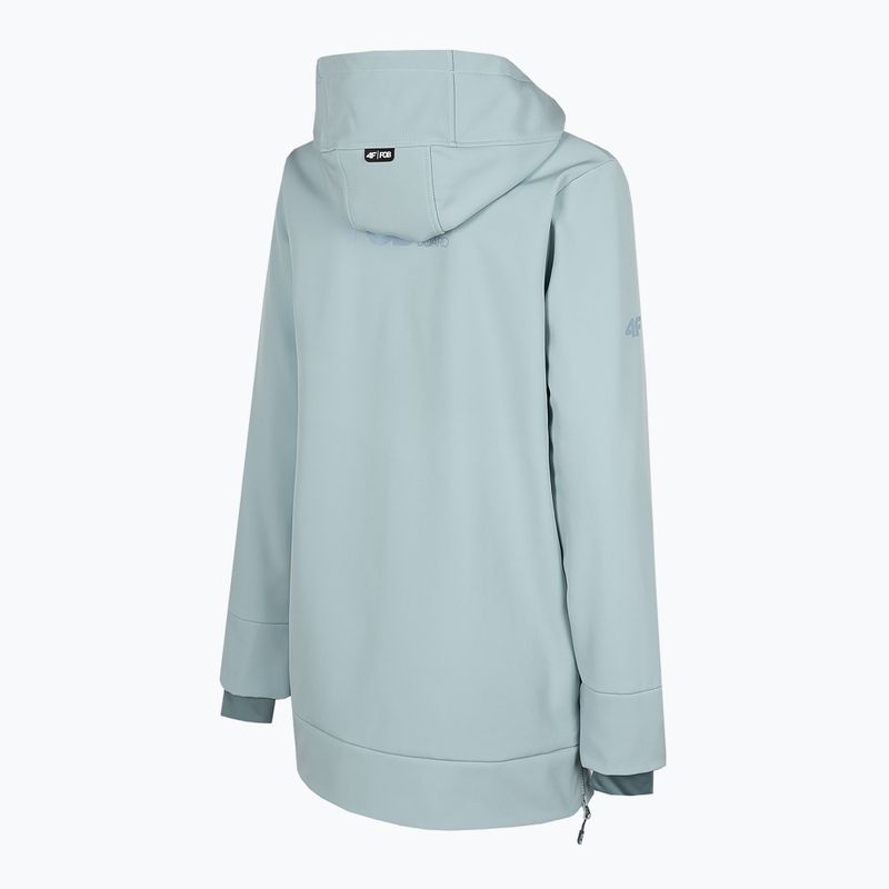 Dámska snowboardová bunda 4F light blue H4Z22-SFD001F 8