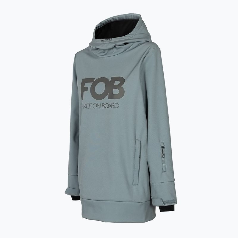 Dámska snowboardová bunda 4F modrá H4Z22-SFD001F 7