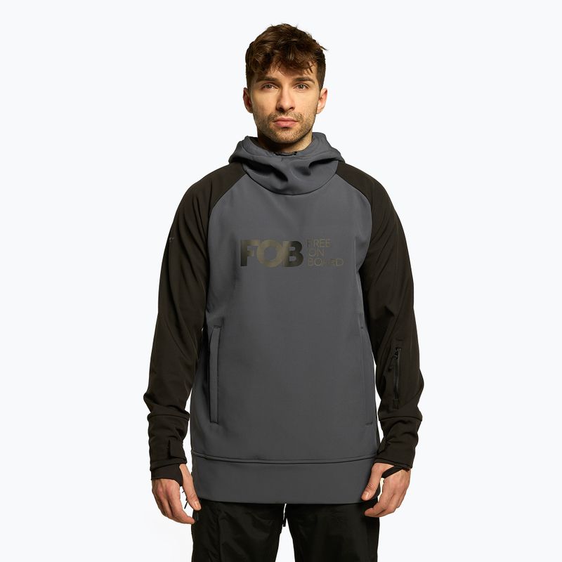 Pánska snowboardová bunda 4F graphite H4Z22-SFM001F