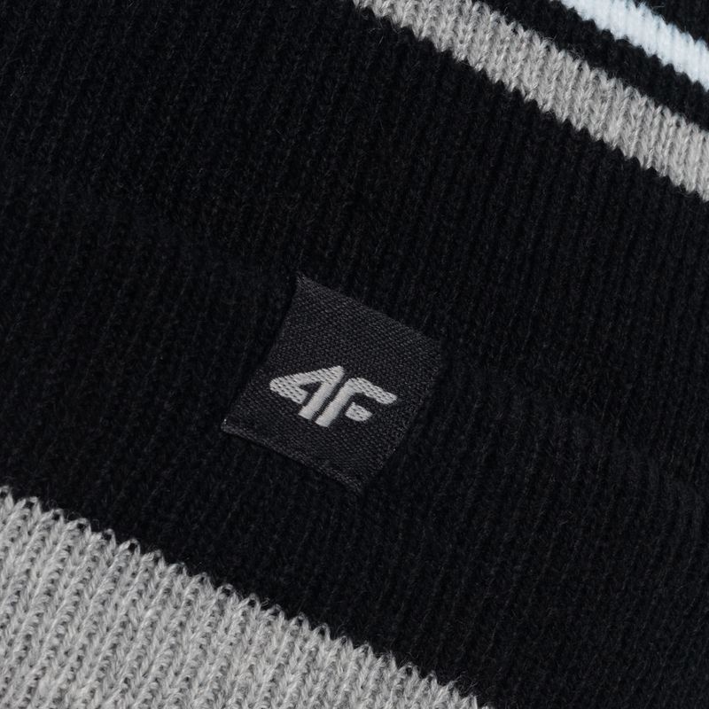 Detská zimná čiapka 4F čierna HJZ22-JCAM005 4