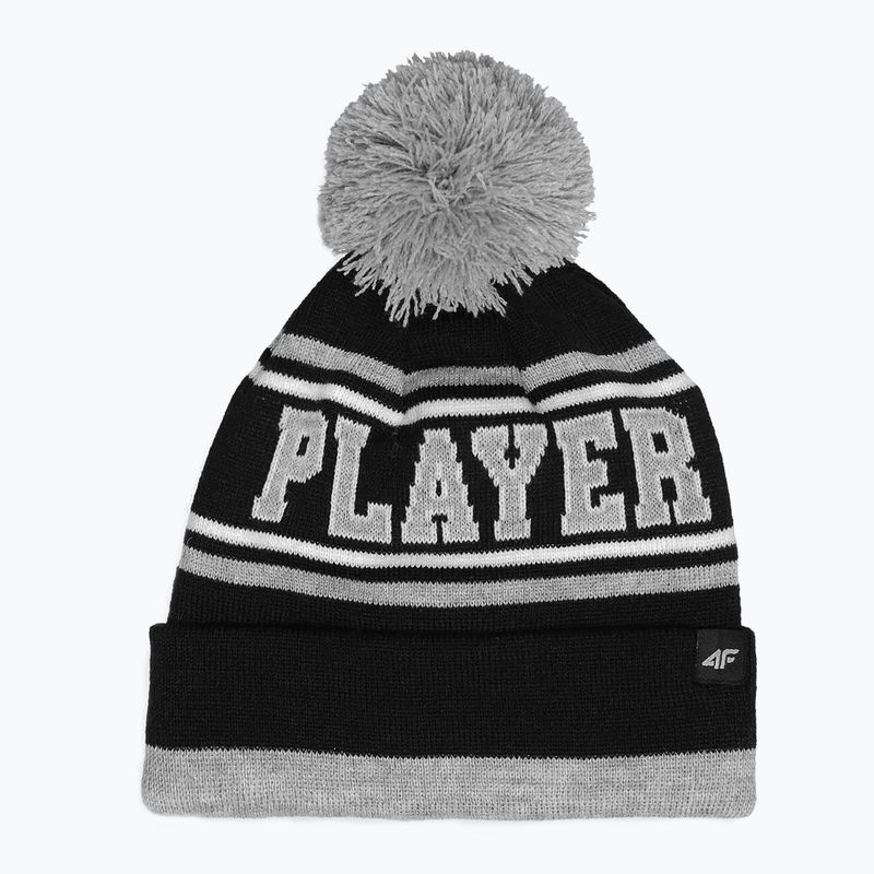 Detská zimná čiapka 4F čierna HJZ22-JCAM005 7