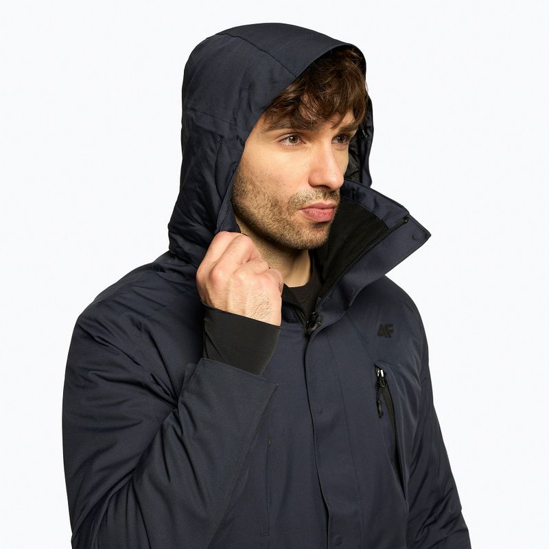 Pánska lyžiarska bunda 4F navy blue H4Z22-KUMN004 4