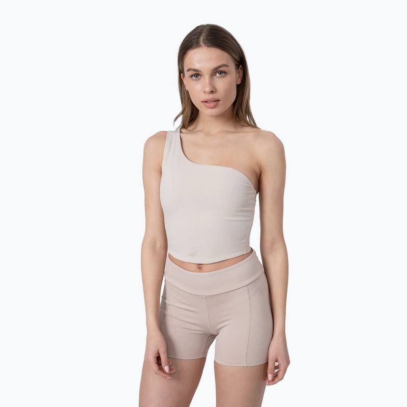 Dámsky top na jogu 4F beige H4Z22-TSD033