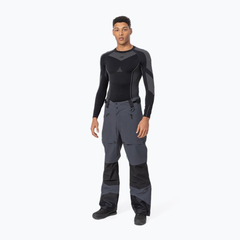 Pánske snowboardové nohavice 4F tmavosivé H4Z22-SPMS001 3