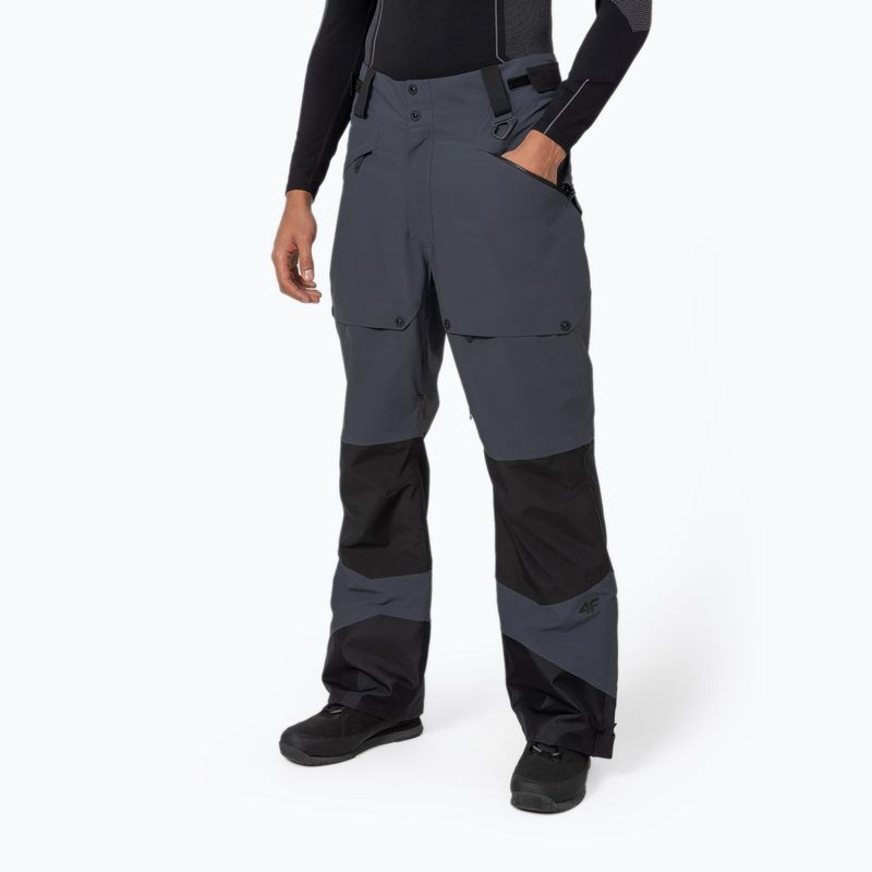 Pánske snowboardové nohavice 4F tmavosivé H4Z22-SPMS001 4