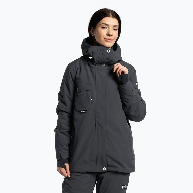 Dámska snowboardová bunda 4F tmavosivá H4Z22-KUDS001