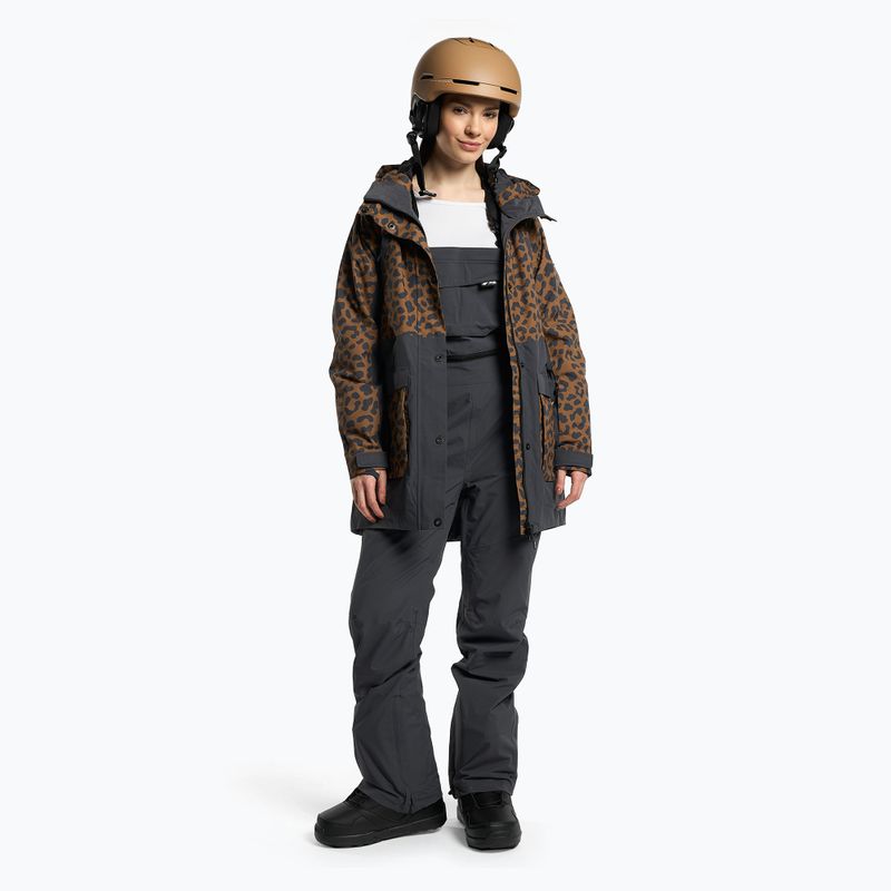 Dámska snowboardová bunda 4F hnedá H4Z22-KUDS002 2