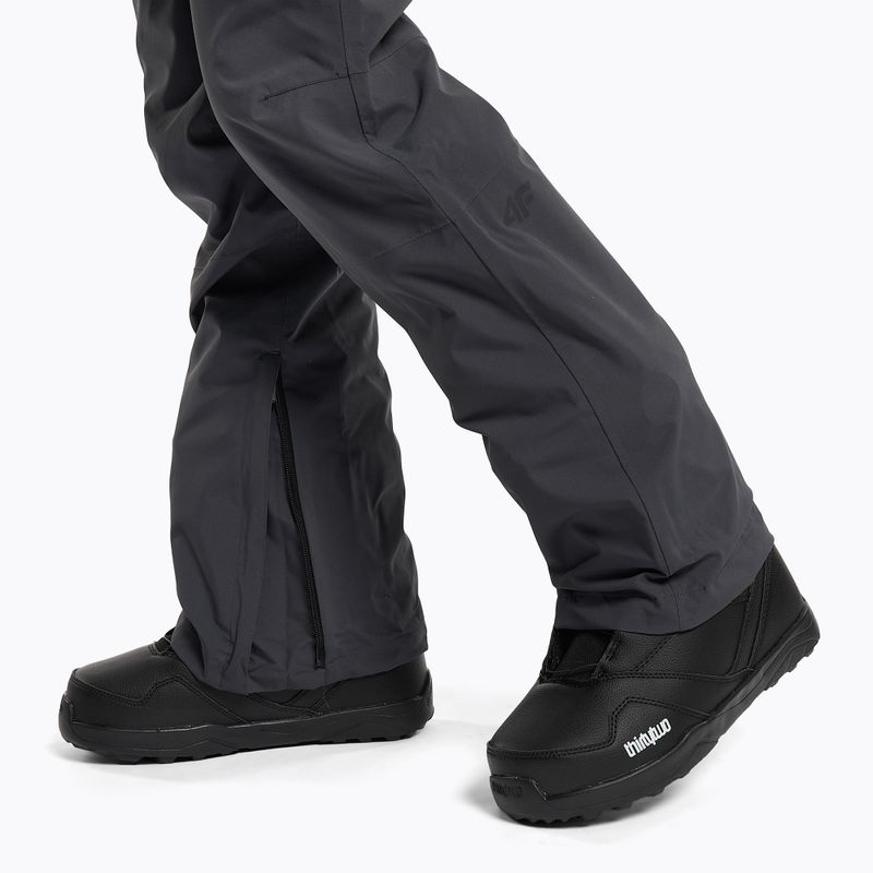 Dámske snowboardové nohavice 4F tmavosivé H4Z22-SPDS002 4