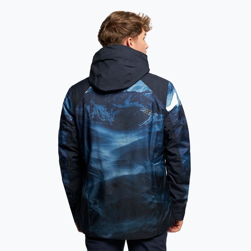 Pánska lyžiarska bunda 4F navy blue H4Z22-KUMN006 4