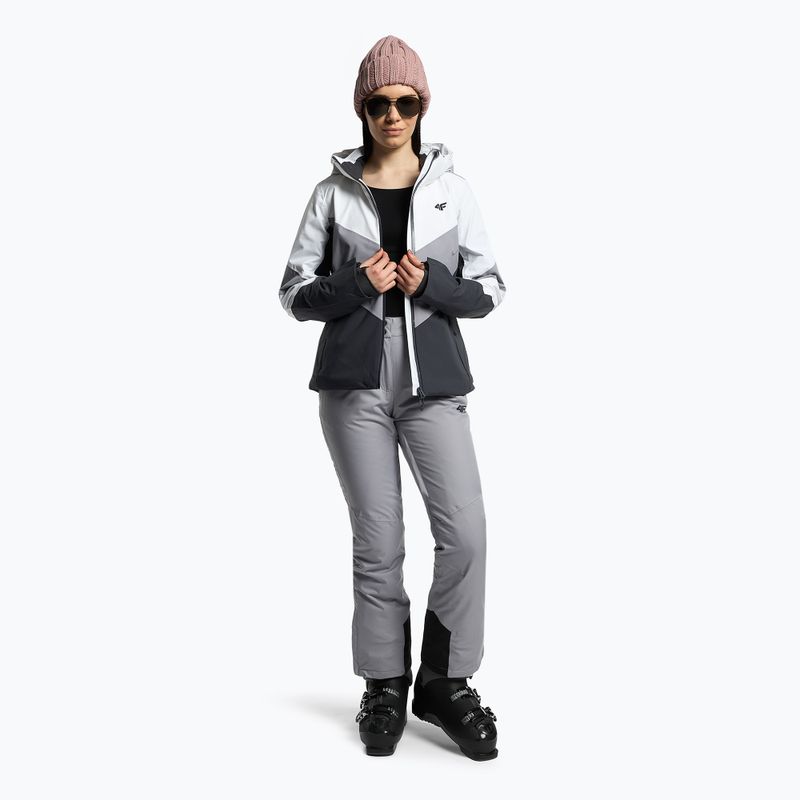 Dámska lyžiarska bunda 4F black-grey H4Z22-KUDN008 2
