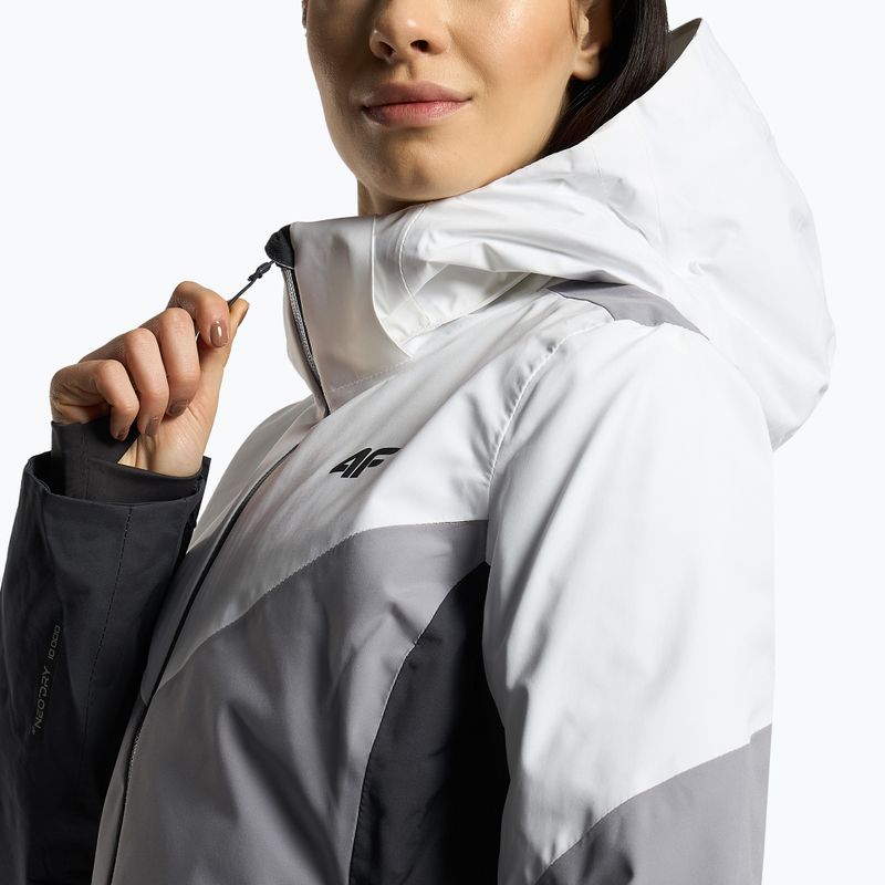Dámska lyžiarska bunda 4F black-grey H4Z22-KUDN008 5