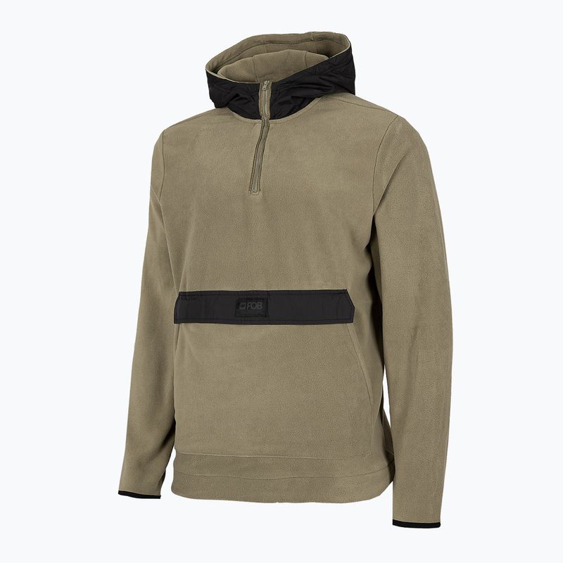 Pánska snowboardová mikina 4F khaki H4Z22-PLM011 6