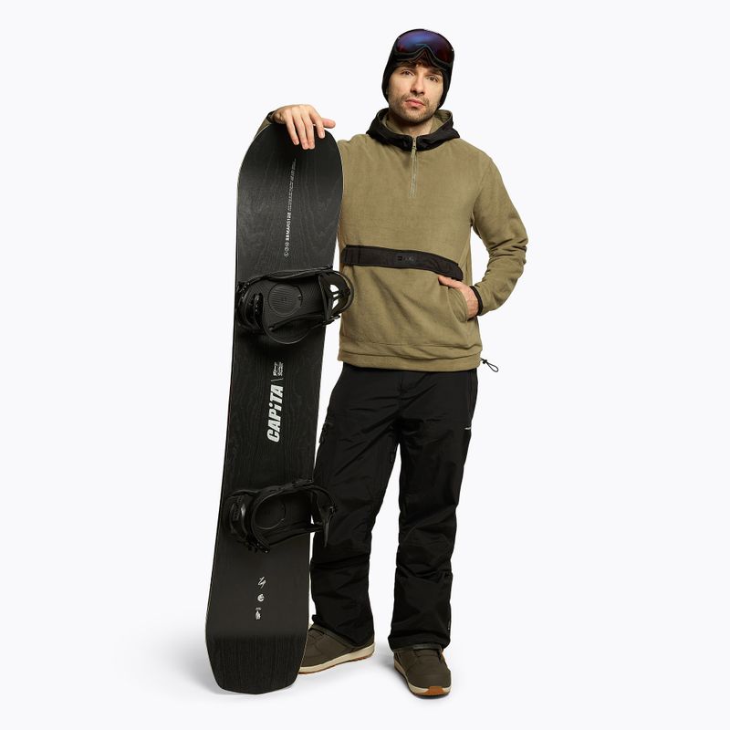 Pánska snowboardová mikina 4F khaki H4Z22-PLM011 2