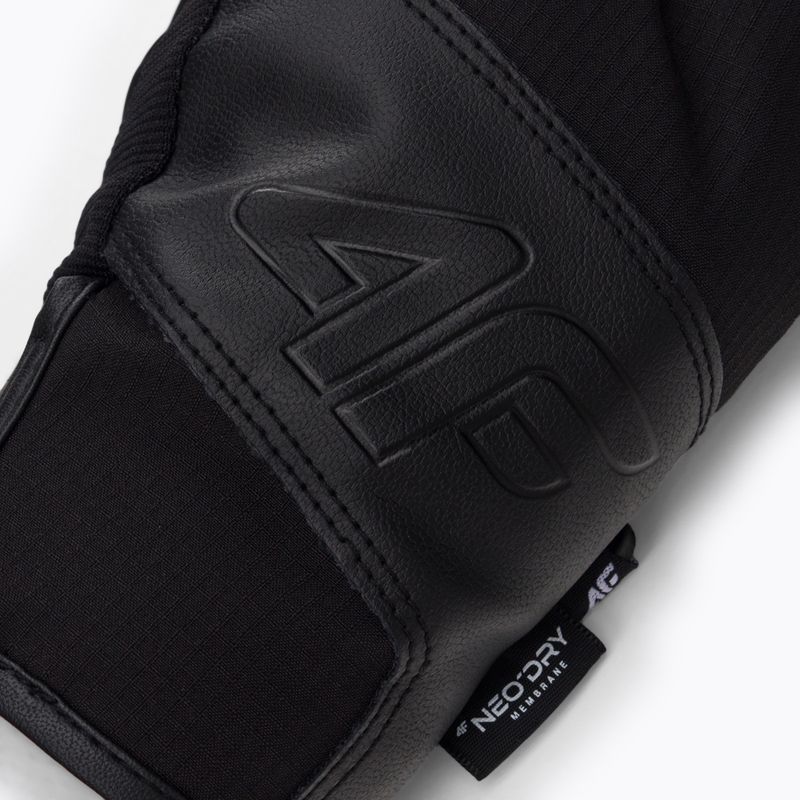 Pánske lyžiarske rukavice 4F čierne H4Z22-REM004 5