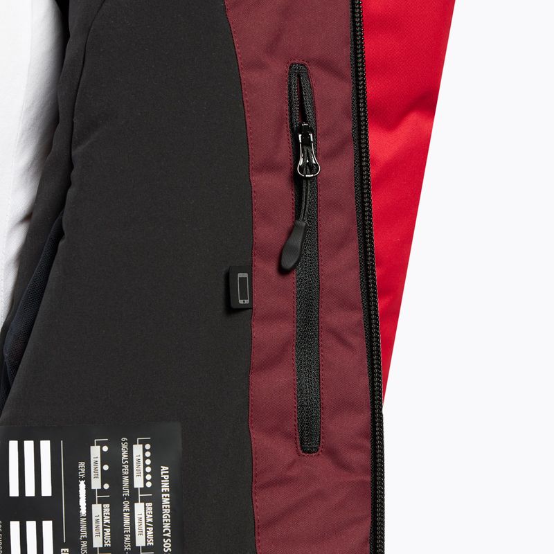 Pánska lyžiarska bunda 4F burgundy-red H4Z21-KUMN015 11