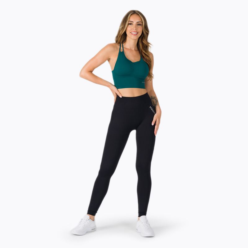 Dámske bezšvové legíny STRONG POINT Shape & Comfort Push Up čierne 1135 2