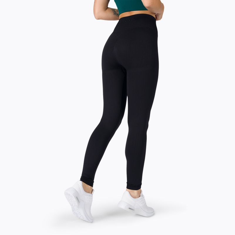 Dámske bezšvové legíny STRONG POINT Shape & Comfort Push Up čierne 1135 3