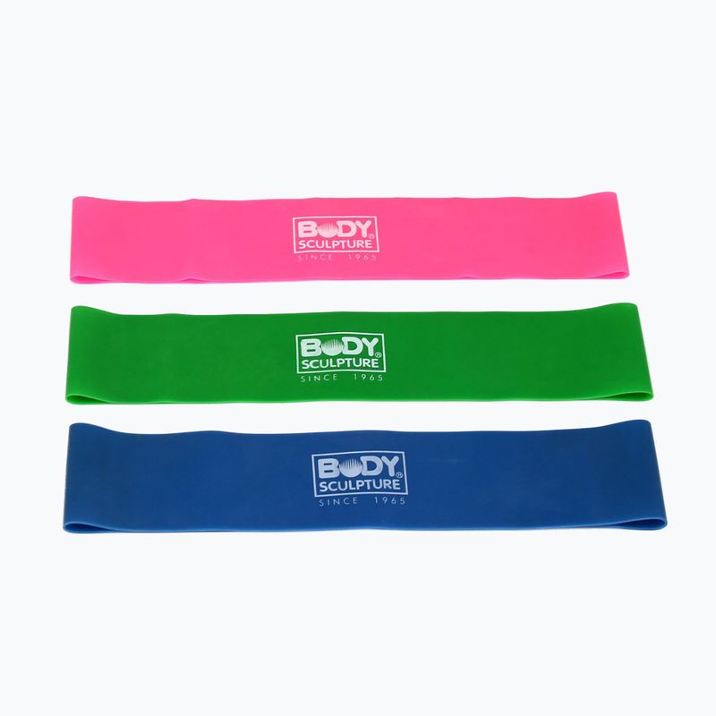 Posilňovacia guma Body Sculpture Bb 103 pink/green/blue 2