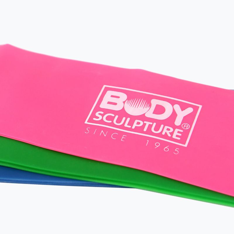 Posilňovacia guma Body Sculpture Bb 103 pink/green/blue 5
